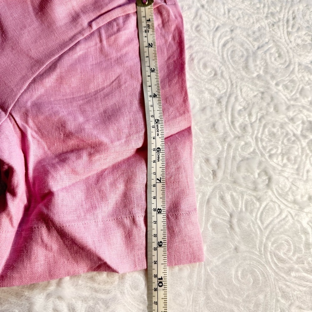 Buffalo David Bitton Pink Linen Blend Button-Up Shirt L NWT - Picture 8 of 9